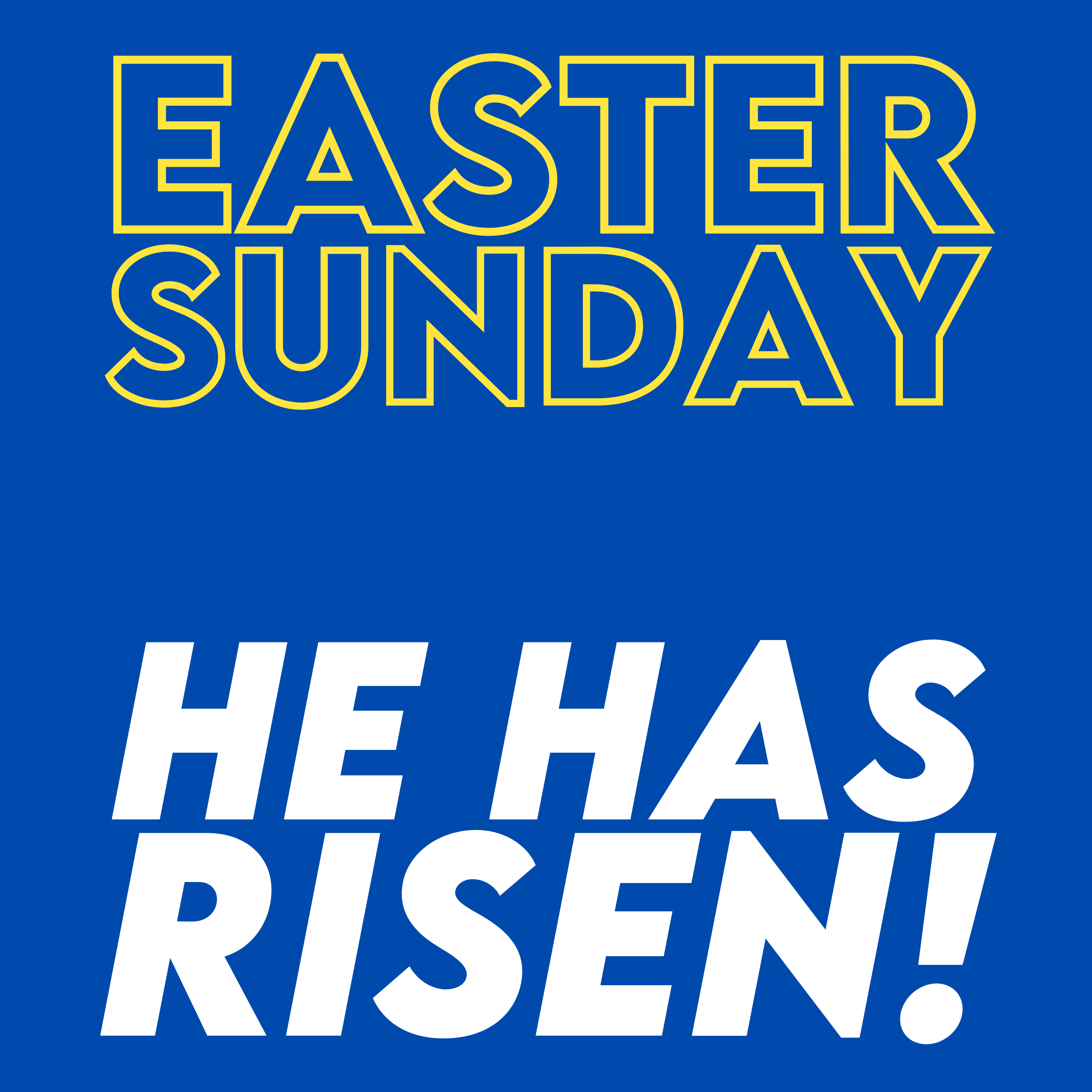 Sunday 17th April – Easter Sunday